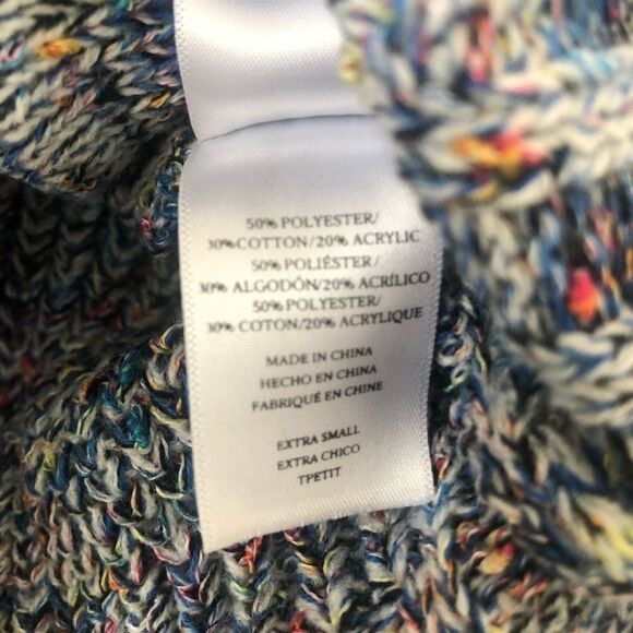 Rails - Elsa Speckled Blue Long Sleeve Knitted Cotton Blend Sweater - Picture 11 of 11